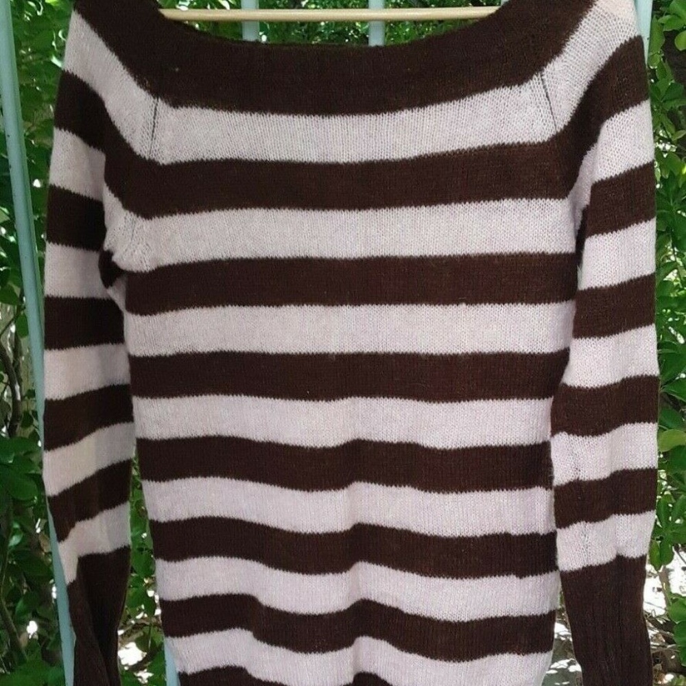 Women's OBOE Striped Long Sweater Top M / L